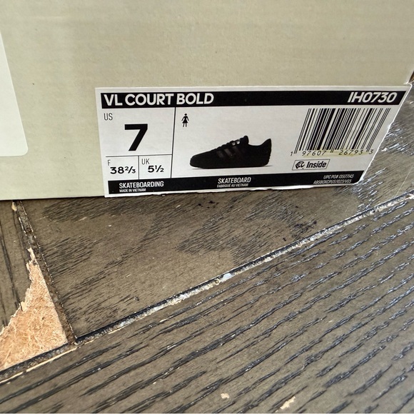 Adidas VL Court 3.0 bold platform sneakers size 7 - Picture 6 of 6